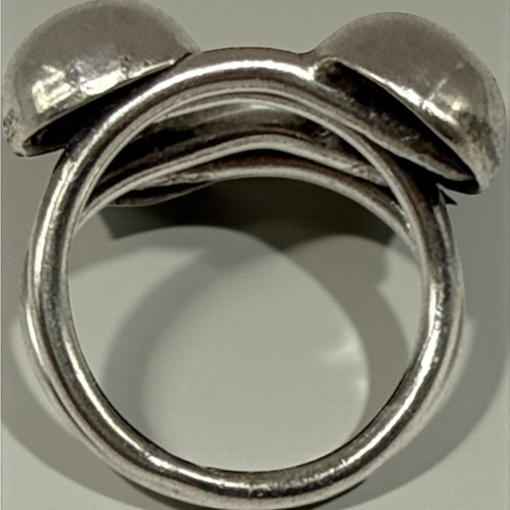 Chunky  Sterling Silver Women's Ring 9.34 grams stamped weight: 17.05 G - Picture 8 of 15